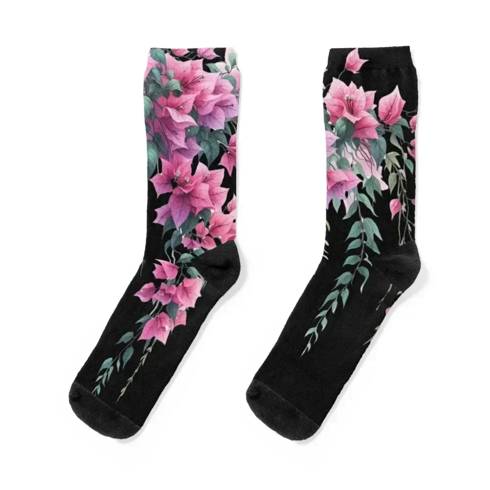 

Serene Lines of Bougainvillea Socks Men's Climbing man golf Socks Women Men's