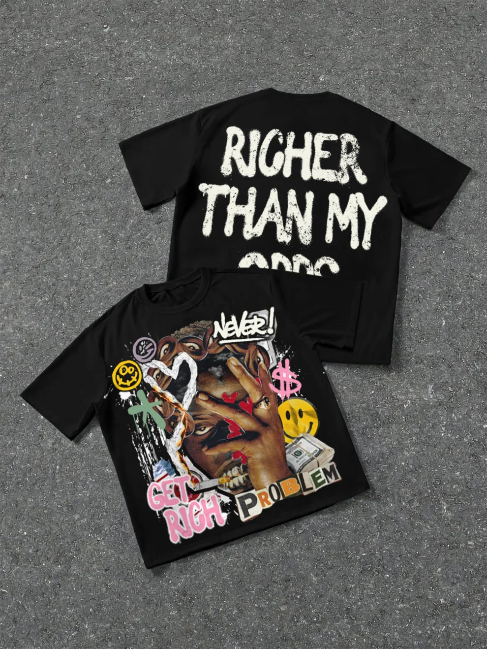 الأكثر من My Opps خمر مجردة رجل الجرافيك القطن تي شيرت الرجال النساء Y2K قصيرة الأكمام المعتاد تي شيرت الشارع الشهير المحملة القمم #2