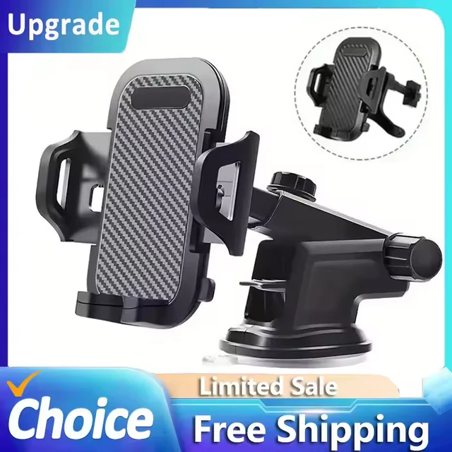 Suporte de montagem de ventosa de para-brisa Suporte universal de ventilação de ar para carro 360 °   Suporte de telefone para carro para iPhone Samsung Suporte com ventosa no carro