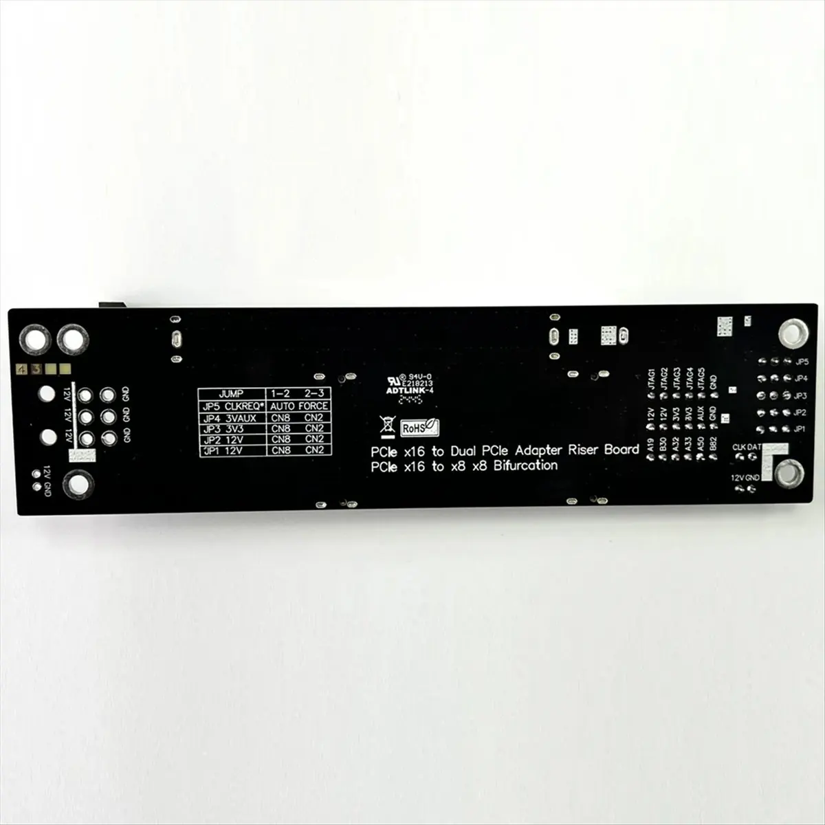 PCIe 4.0 X16 MCIO Graphics Card Split Card Extender Cable GEN4 PCIE X16 to X8 X8 Bifurcation Adapter Riser Card
