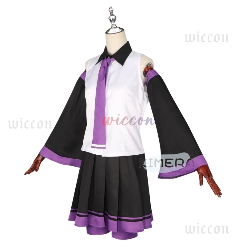 Virtual Singer Utta Cosplay Costume Anime Utaaa Dress Top+skirt+hand Sleeves Hat Headwear Carnival Loli Role Playing Party Suit