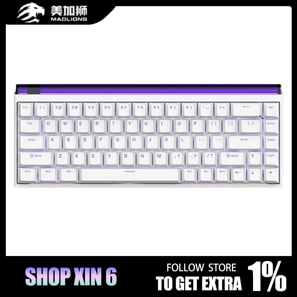 Madlions Nano68 Light Bar Magentic Switch Mechanical Keyboard Rt0.01 8k Gaming Esports Keyboard Pc Accessories Gamer Man Gifts