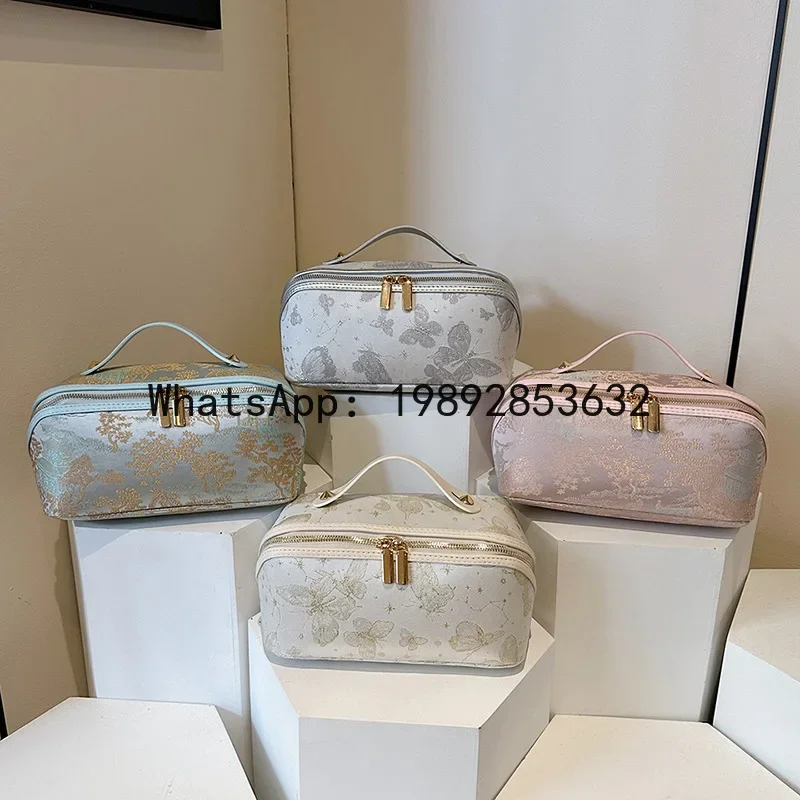 

a-16 new arrival: vintage-inspired makeup bag - large capacity, portable toiletry bag, bestseller!
