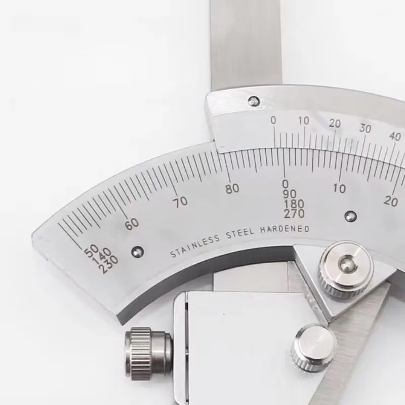 Universal Precision Bevel Protractor 0-320° Angle Finder Vernier Scale for Machining Wholesale
