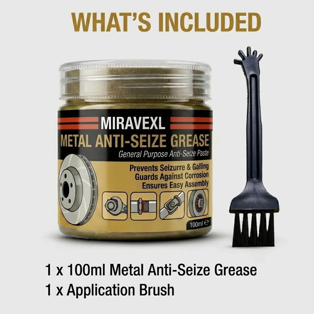 Ultra High Temp Anti-Seize Assembly Grease With Brush, Bolt Thread Anti-Rust Lubricant For Car Machinery Hardware Screw Parts - view 6