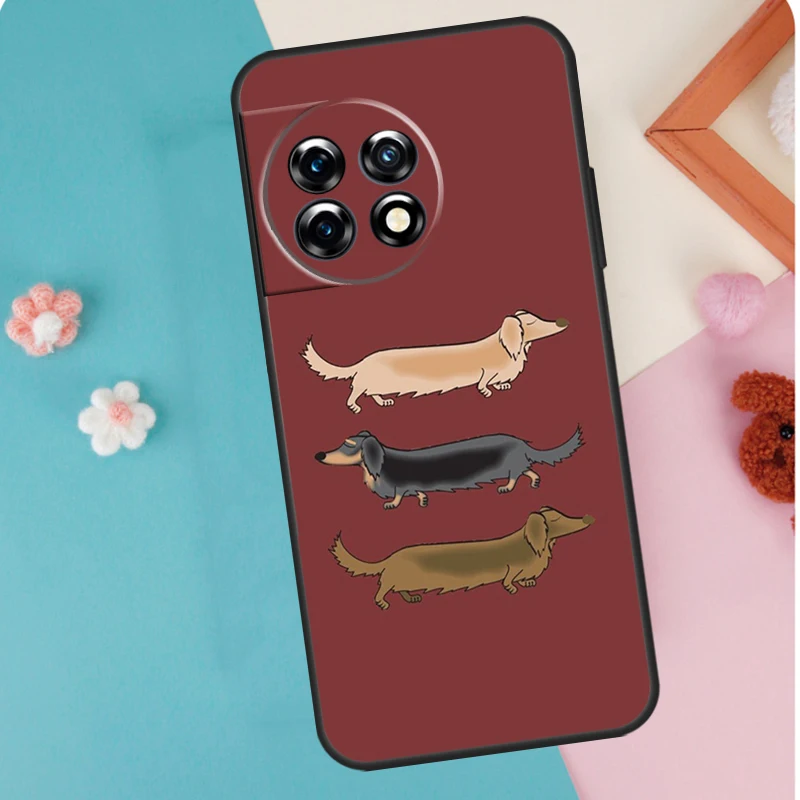 Dachshund Dog Case For OnePlus 12 11 9 10 Pro 9RT 10T 10R 12R OnePlus Nord N10 N20 CE 2 3 Lite 2T Cover