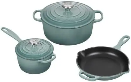 5 Piece  Set - Sea Salt (5.5 Qt. Sig. Rdo, 1.75 Qt. Sig. Saucepan, 9