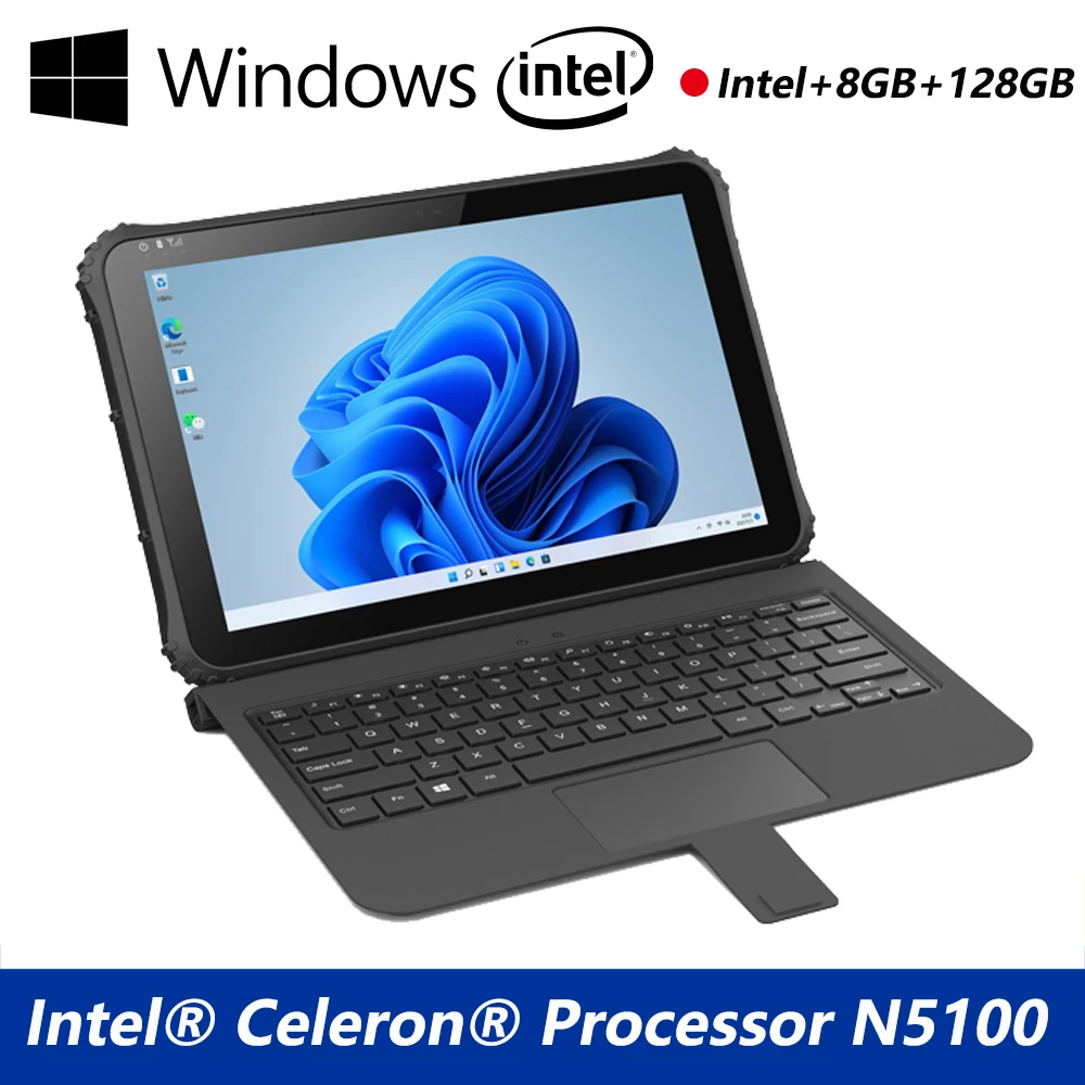 12.2 inch Industrial Tablet Portable Data Processor Removable Keyboard Tablet Windows Terminal