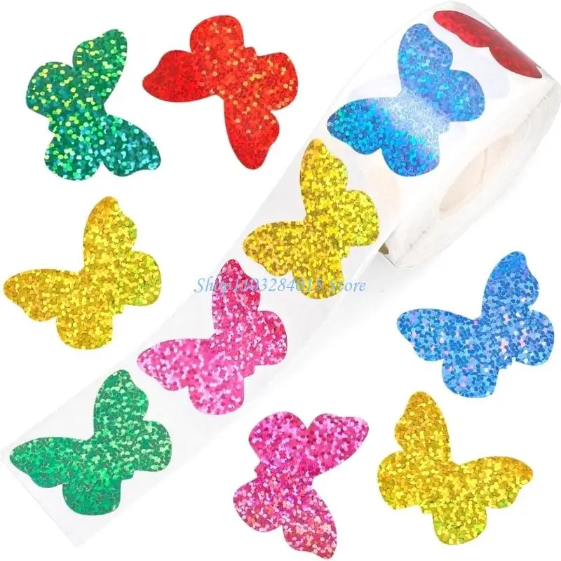 R6FF Flowers Sticker Cartoon Gift Sticker Butterfly Sticker Reward Sticker