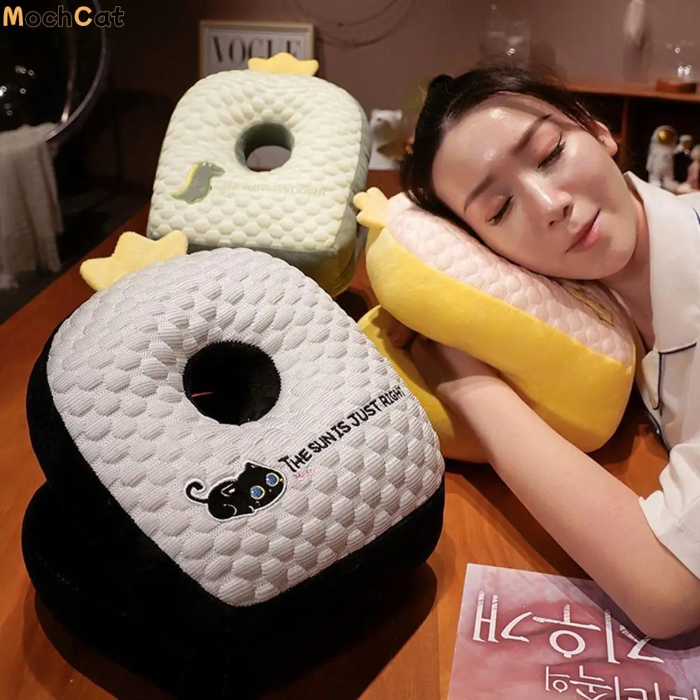 

Ice Bean Dinosaur Office Nap Pillow Double-sided Cute Animal Alpaca Pillow Stuffed Toy Stuffed Keep Warm Hand Warmer Pillow