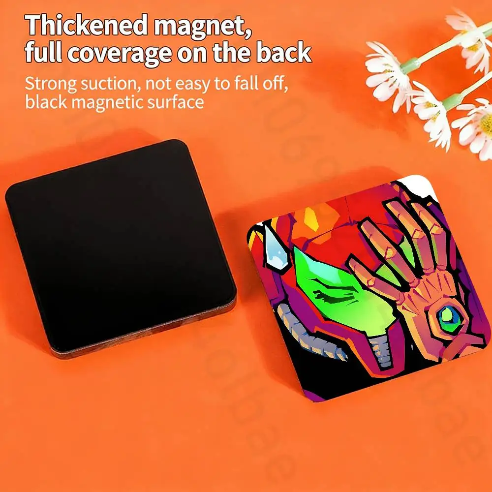 Zero Suit Samus Metroid Samus Fridge Magnets Round Magnetic Refrigerator Decoration Memorial Gifts Wedding Favors