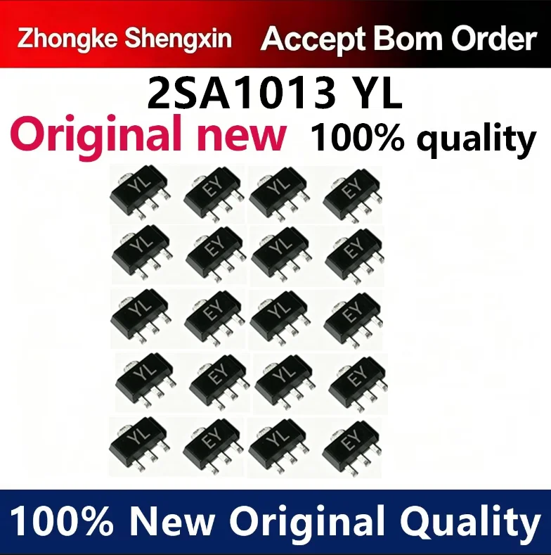 （5pcs-100pcs）SOT89 Surface mounted NPN Power Transistor 2SA1013 YL PNP