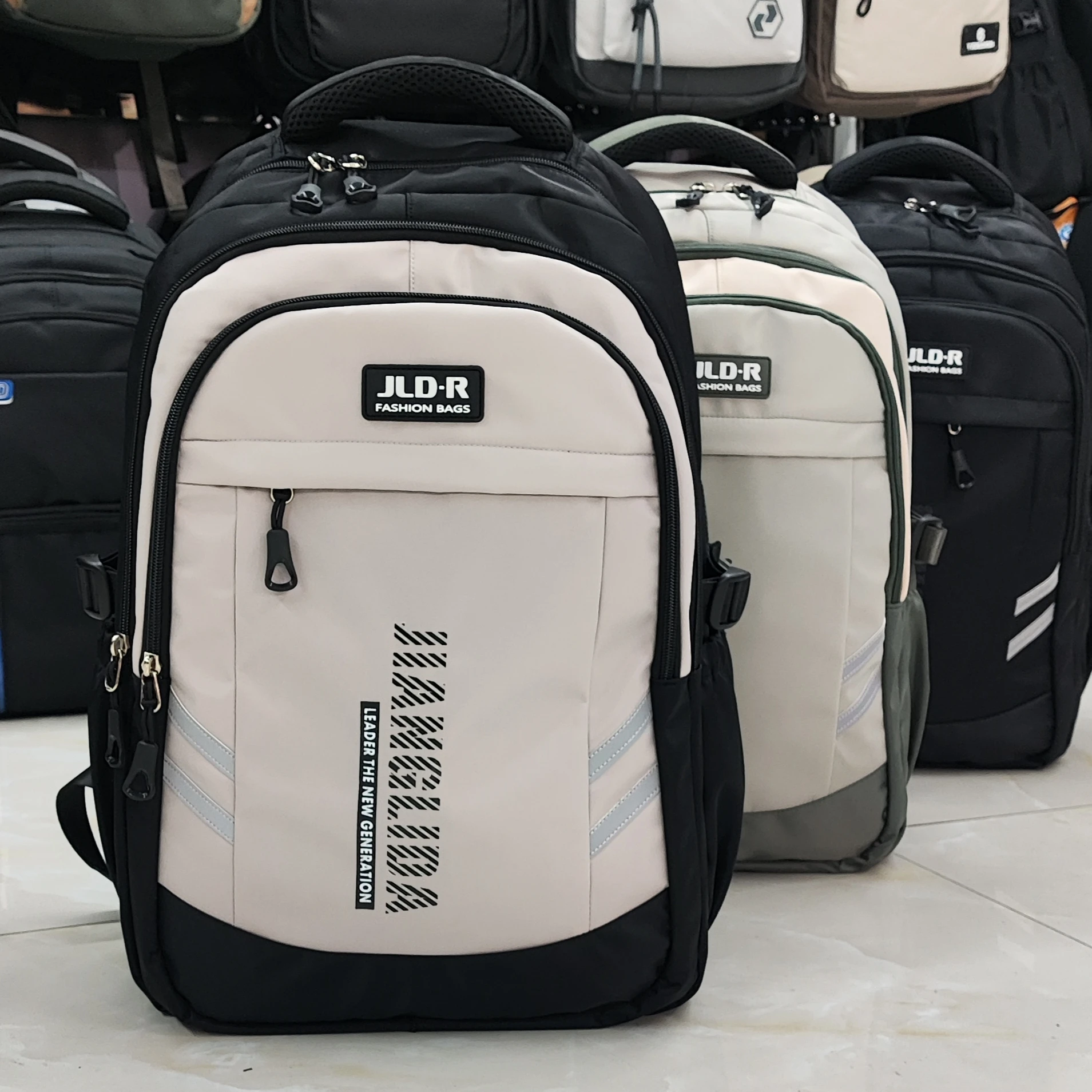 

Jiang Liduo New High School Student Bapa Men's Large Capaci Dual oulder Bag Elementary School Lightweight Reduction Load