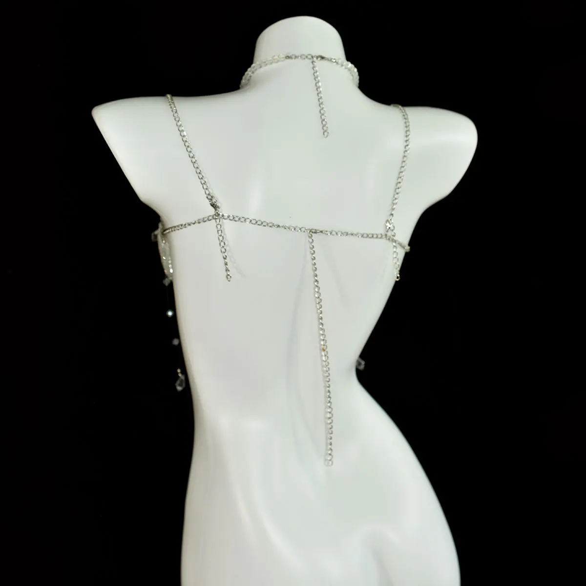 Fashion Sequined Crystal Multi-Tiered Tasseled Underwear Chain For Lady Birthday Party Sexy Body Chain