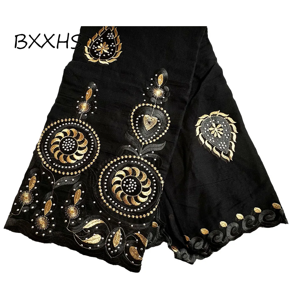 

2024 Black African Hijabs Scarves For Women Ramadan Cotton Embroider Dimond Muslim Fashion Headscarf Turkey India Shawl Arabic