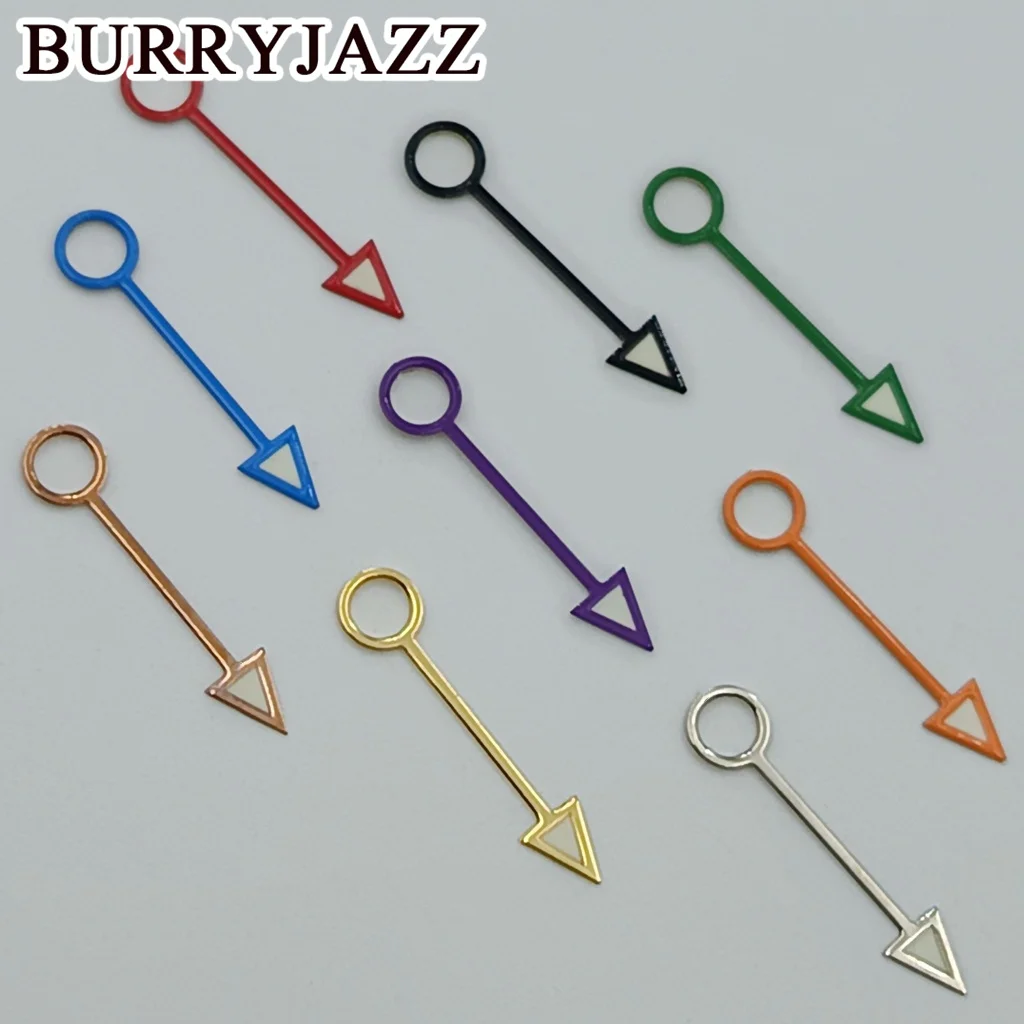 BURRYJAZZ NH35 NH36 NH38 7S26 7S36 4R35 4R36 Lancette dell'orologio Nero Blu Rosso Verde Arancione Lancette Verde Luminoso