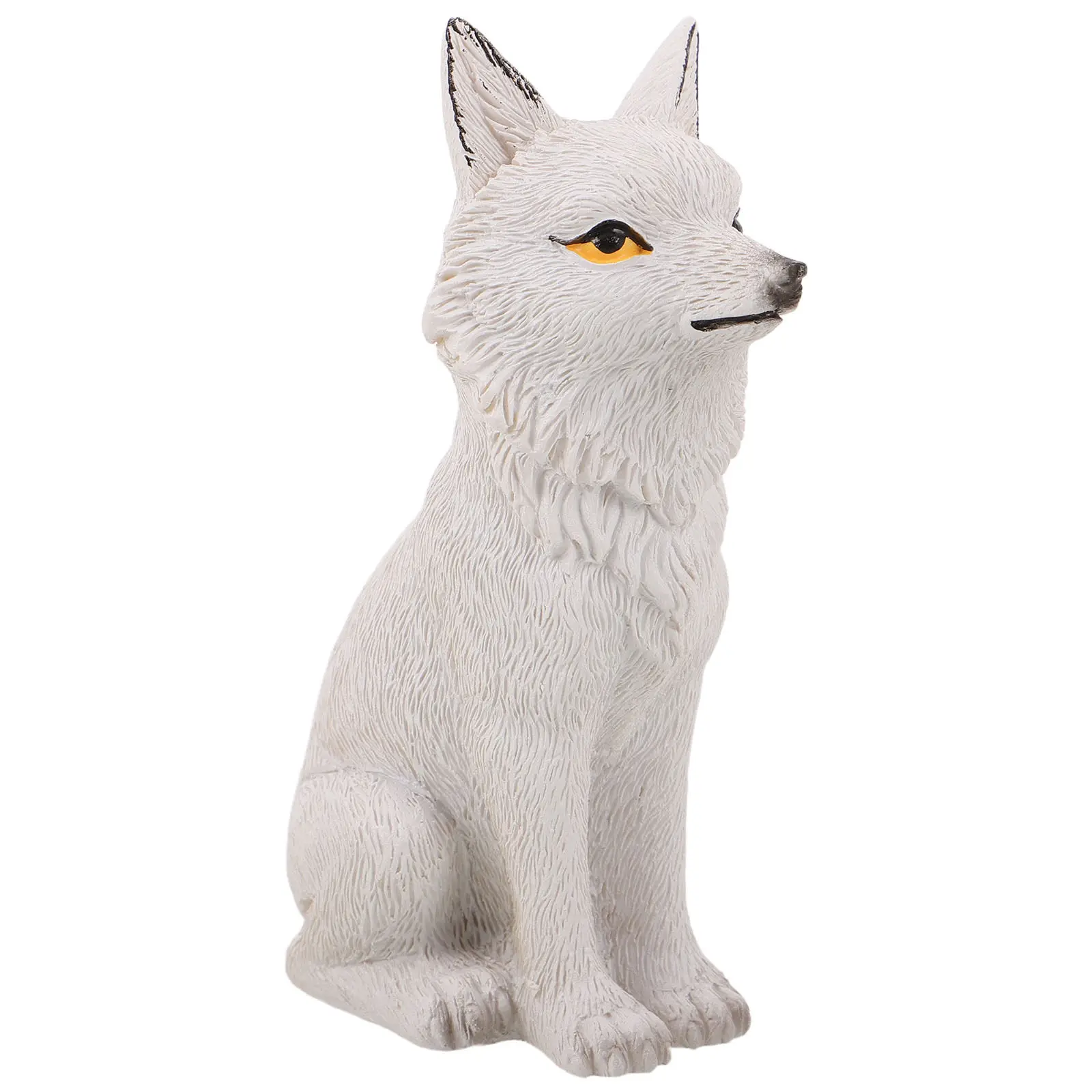 Mini Resin Fox Statue for Outdoor Patio Garden Bonsai Pot Fairy Landscape Decor Desktop Ornament Lifelike Weatherproof Miniature