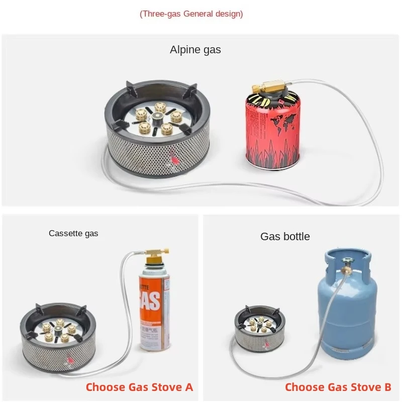 Portable Outdoor Picnic Stove Camping Windproof Gas Stove Small and Lightweight Camping Equipment with Bag Card Type Stove