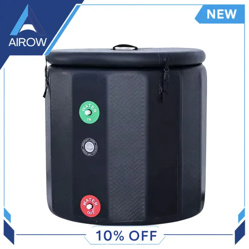 for Inflatable Cold Plunge Tub PVC Ice Bath Pool with Cover Outdoor Fitness Recovery Shower Cleaner Portable Adult Use