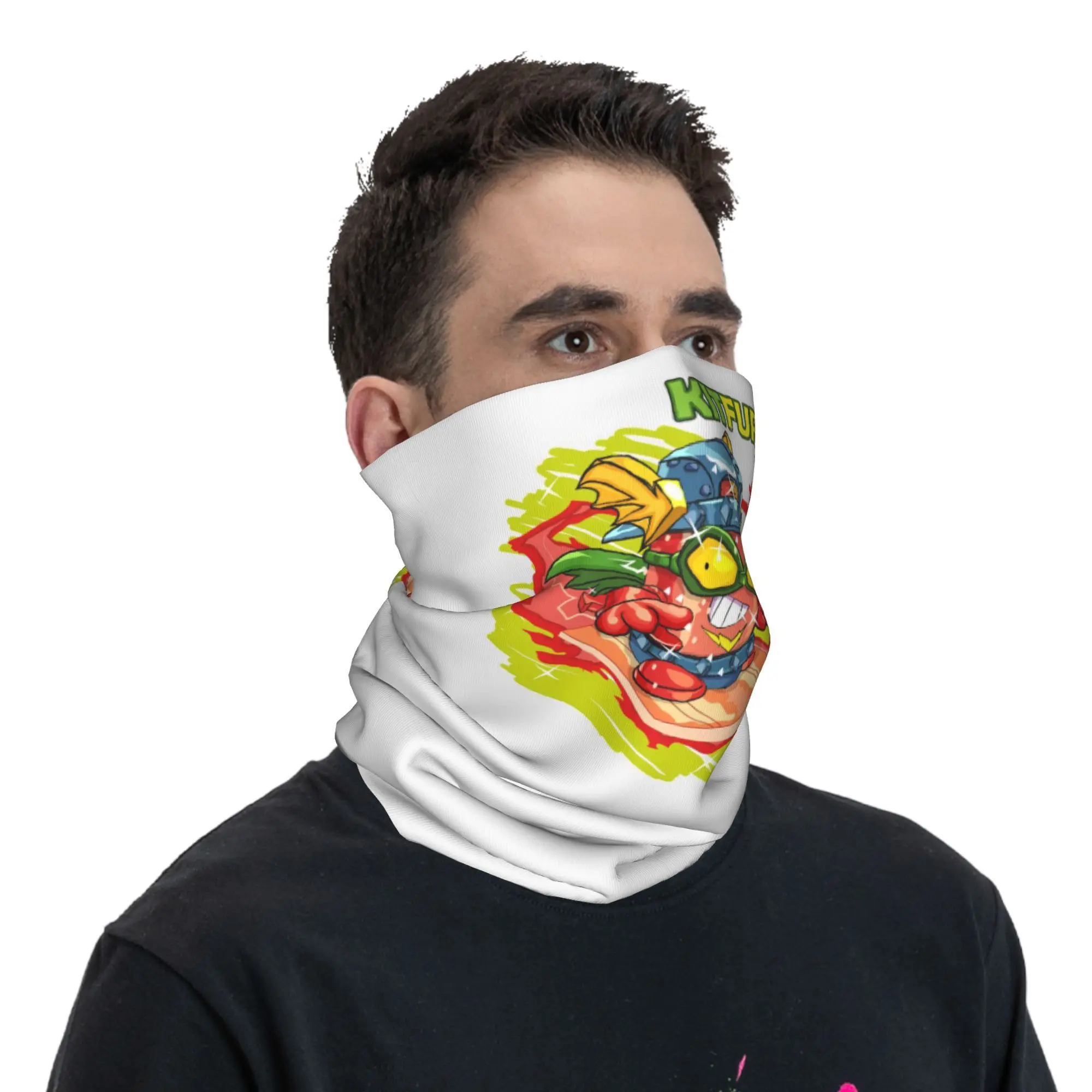 Superthings  Bandana Neck Cover Printed Wrap Scarf Multifunction Headwear Outdoor Sports Unisex Adult Winter