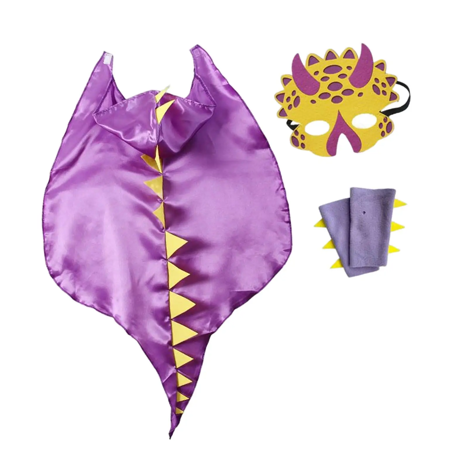 زي تنين الهالوين مع قناع لباد للنساء والرجال للحفلات التنكرية والكرنفال