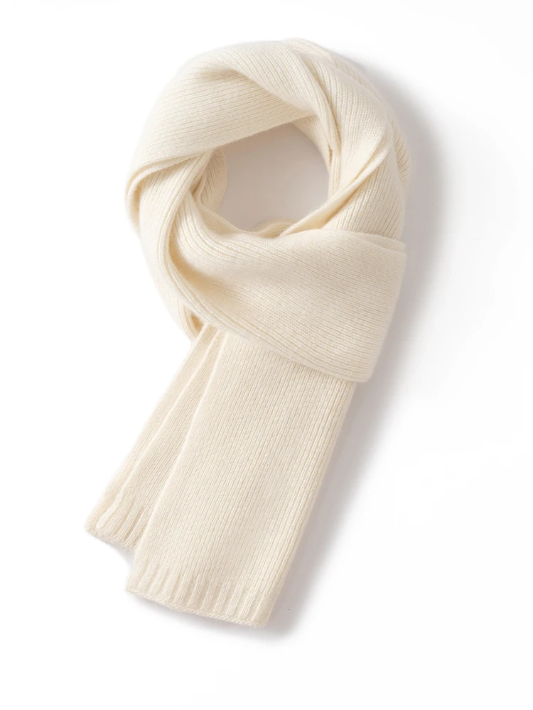 TLOML 新しい女性の 100% カシミヤスカーフベーシックシンプルなスタイルのスカーフ秋冬ソフト暖かいカシミヤニット快適なファッショントップス