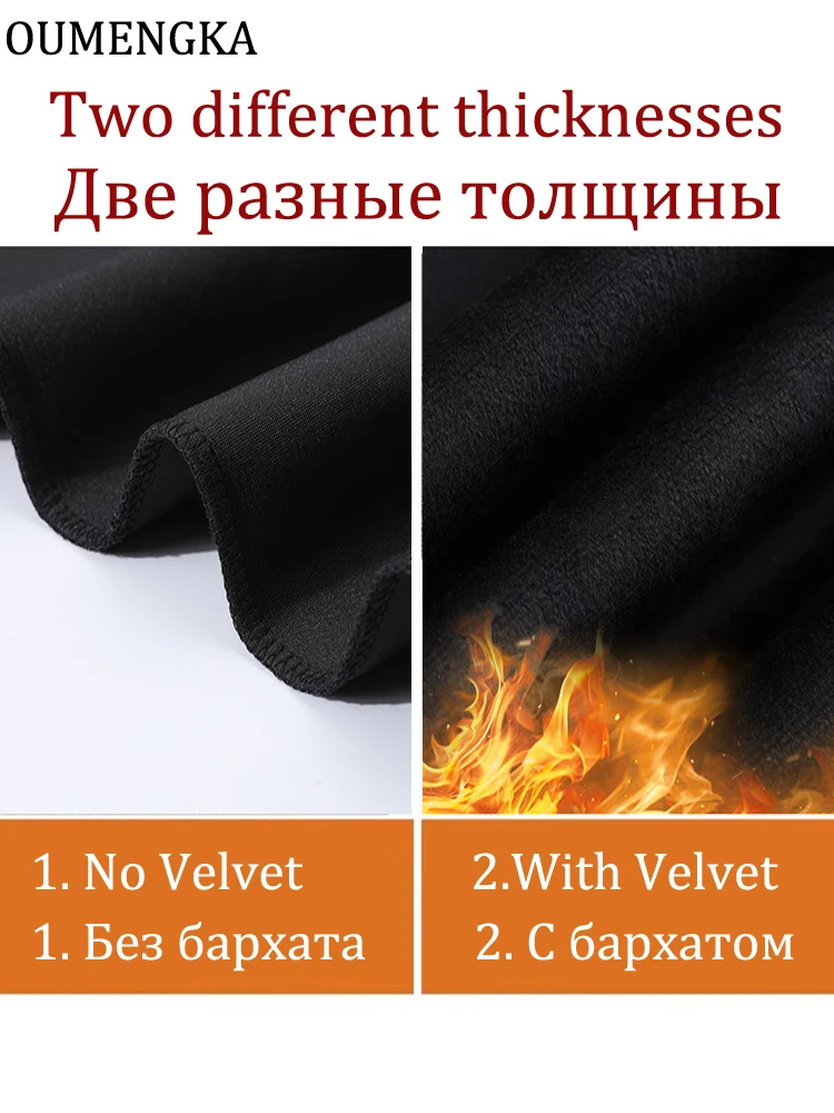 الخريف الصلبة امرأة سوداء السراويل سليم المناسب زر مخصر الشارع الشهير عادية مضيئة بانت المرأة الشتاء كابري بنطلون مع المخملية #5