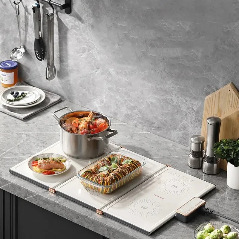 Morfy Keuken Elektrische Voedselwarmer Opvouwbare Warmhoudplaat Houden Voedsel Warm Multifunctionele Isolatieplaat Verwarmend Touchscreen 220V