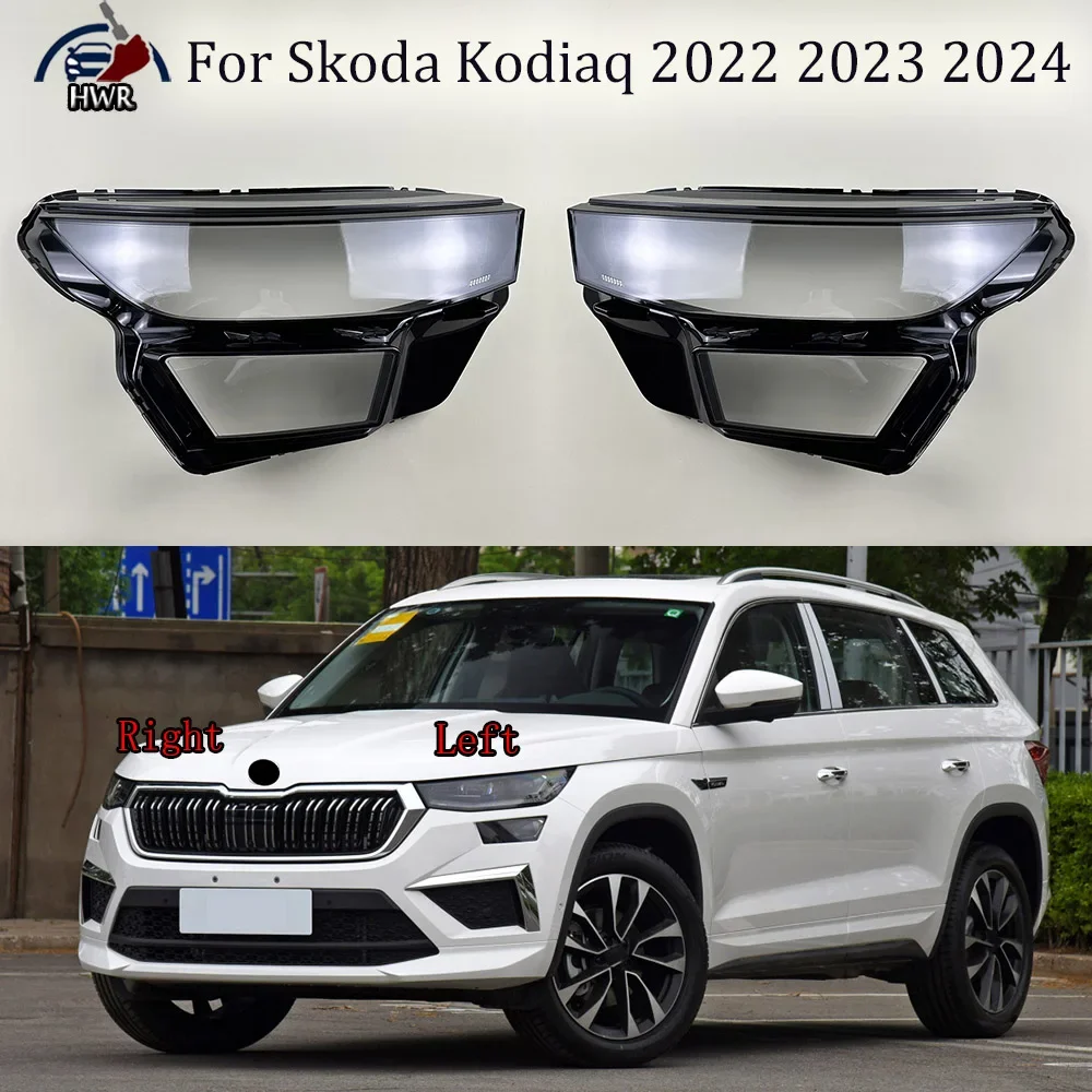 

Headlamp Cover Transparent Lamp Shade Headlight Shell Lens Plexiglass Auto Replacement Parts For Skoda Kodiaq 2022 2023 2024