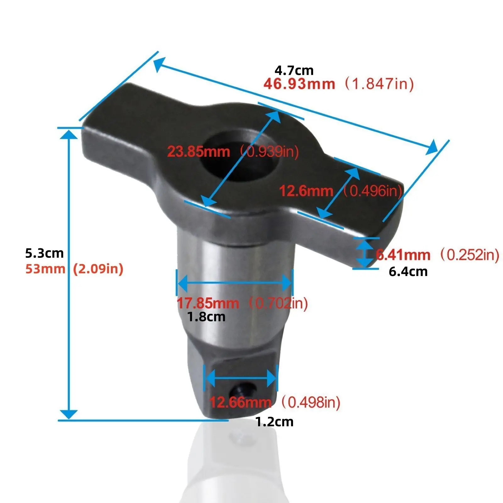 1/2" Square Drive Impact Wrench Adapter, Premium Iron Core Socket Adapter for Dewalt DCF899 Type 1-4 Durable Replacement Part view 5