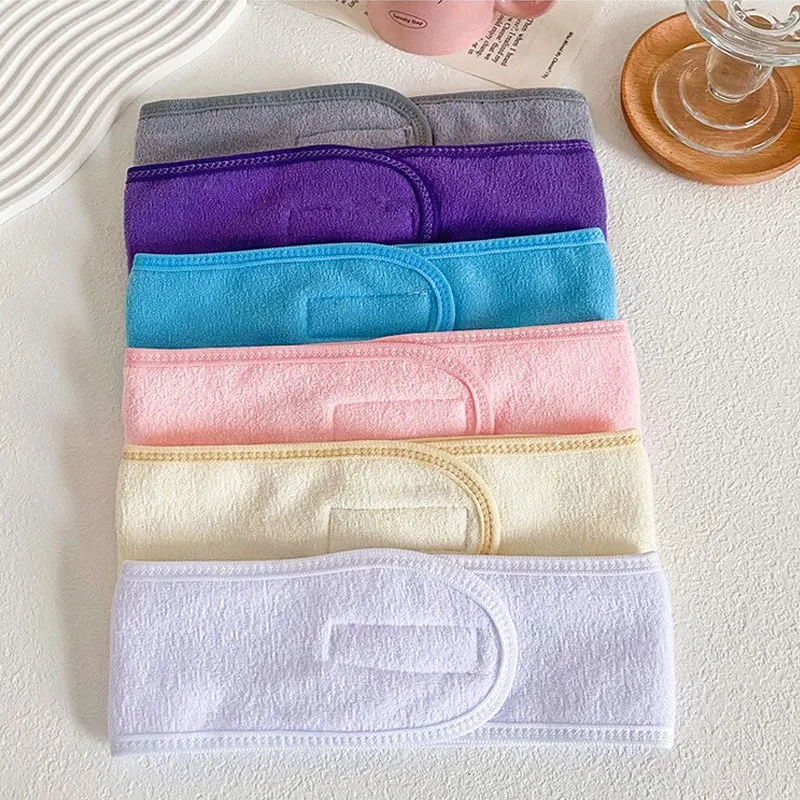 Stirnbänder zum Wickeln für Make-up, Hautpflege, Duschen, 30 Stück, Logo anpassbar, verstellbare Schal-Stirnbänder für modische Damen und Herren – Detail 14