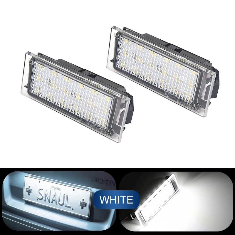 2 قطعة LED Canbus سيارة الخلفية رقم لوحة ترخيص ضوء 12 فولت لرينو لاغونا III 2007-2021 لاغونا II المرحلة II 2005 2006 2007