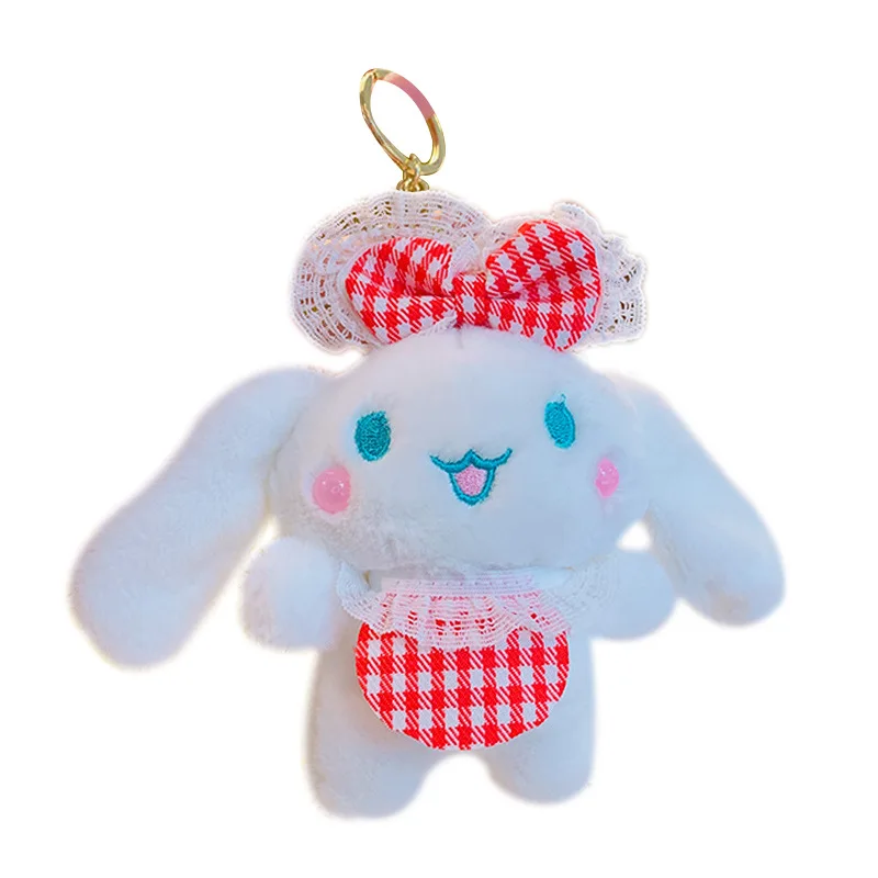 かわいいサンリオシナモロールぬいぐるみおもちゃバックパックペンダントキーホルダーカップル親友スタイルペンダント女の子の誕生日クリスマスギフト