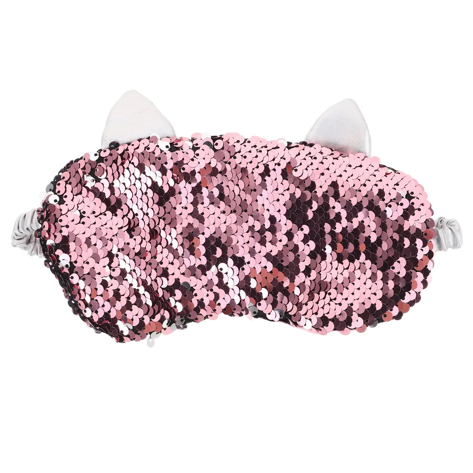 Glitter Sequin Reversible Sleep Mask Soft Stretchy Light Blocking Eye Cover for Adults Teens Unicorn Style Cute Travel
