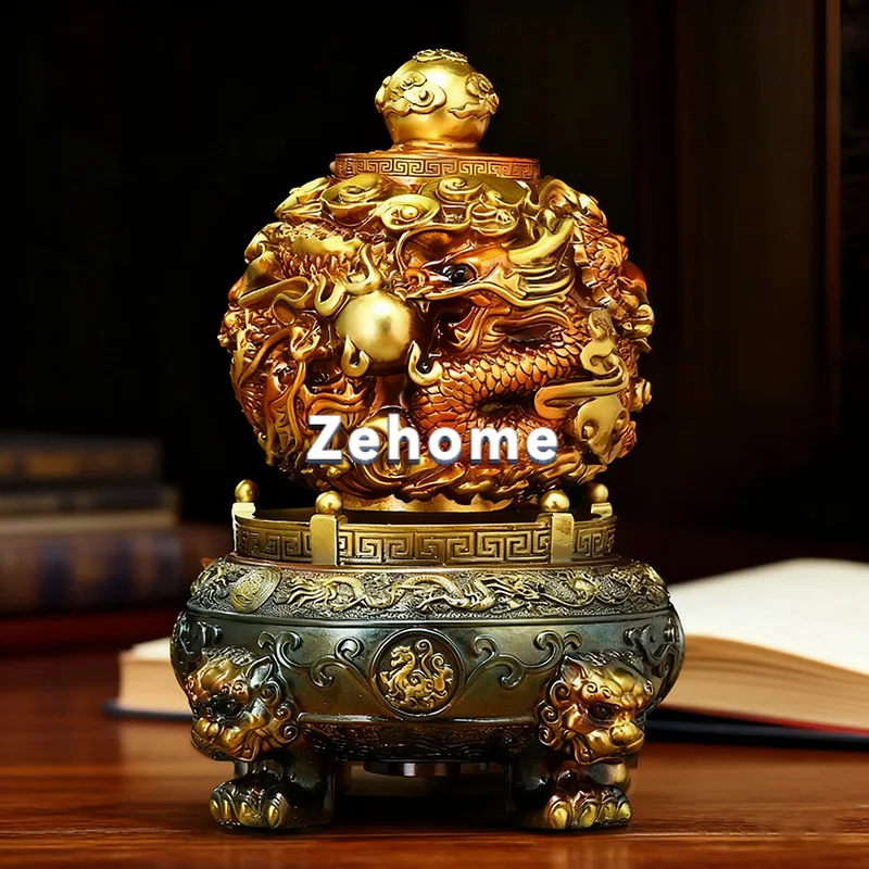 Jiuzhuan Qiankun Ding ornament attracts wealth and comes and goes. Living room entrance boss office decoration company