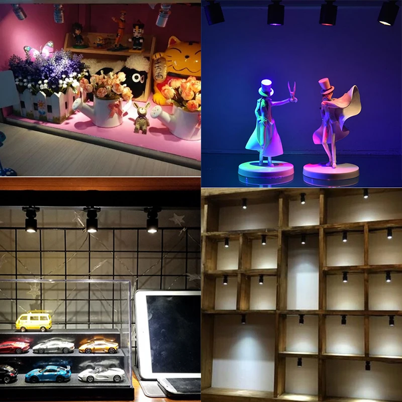 Mini LED Spotlight 1W/3W Jewelry Display DC5V With Switch USB Interface Shop Cabinet Interior Toy Decoration Desktop Focus Light