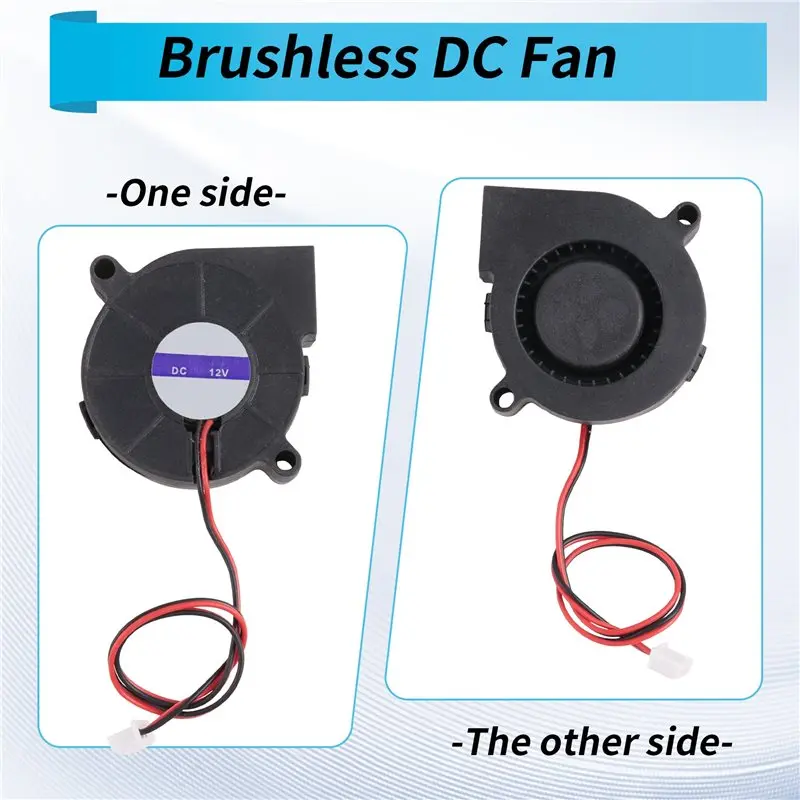 Superior Black Brushless DC Cooling Blower Fan 5015S 12V 0.14A 50Mm X 15Mm