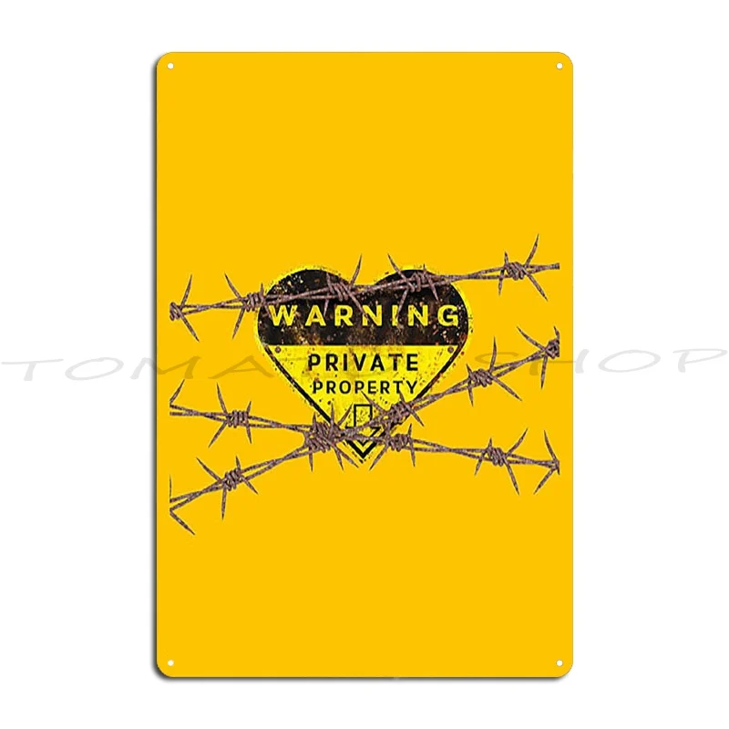 Warning: Private Property Skull And Crossbones Shirty Metal Sign Living Room Cinema Wall Cave Club Customized  Tin Sign Poster