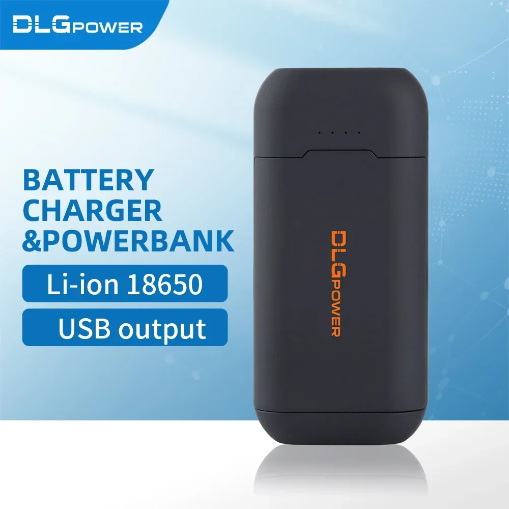 DLGpower18650 Multi-function Li-ion Battery Charger Portable Type-C 2 in 1 Detachable USB Mobile Power bank