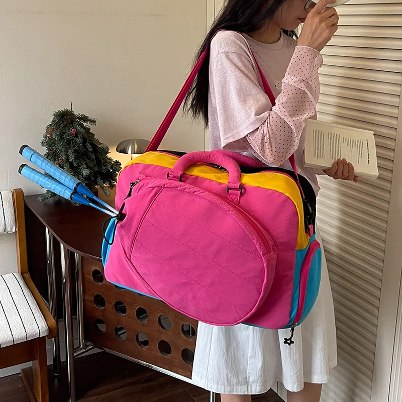 large-capacity-badminton-racket-bag-sports-fitness-travel-bag-crossbody-handheld-tennis-racket-storage-bag-oxford-cloth-youth
