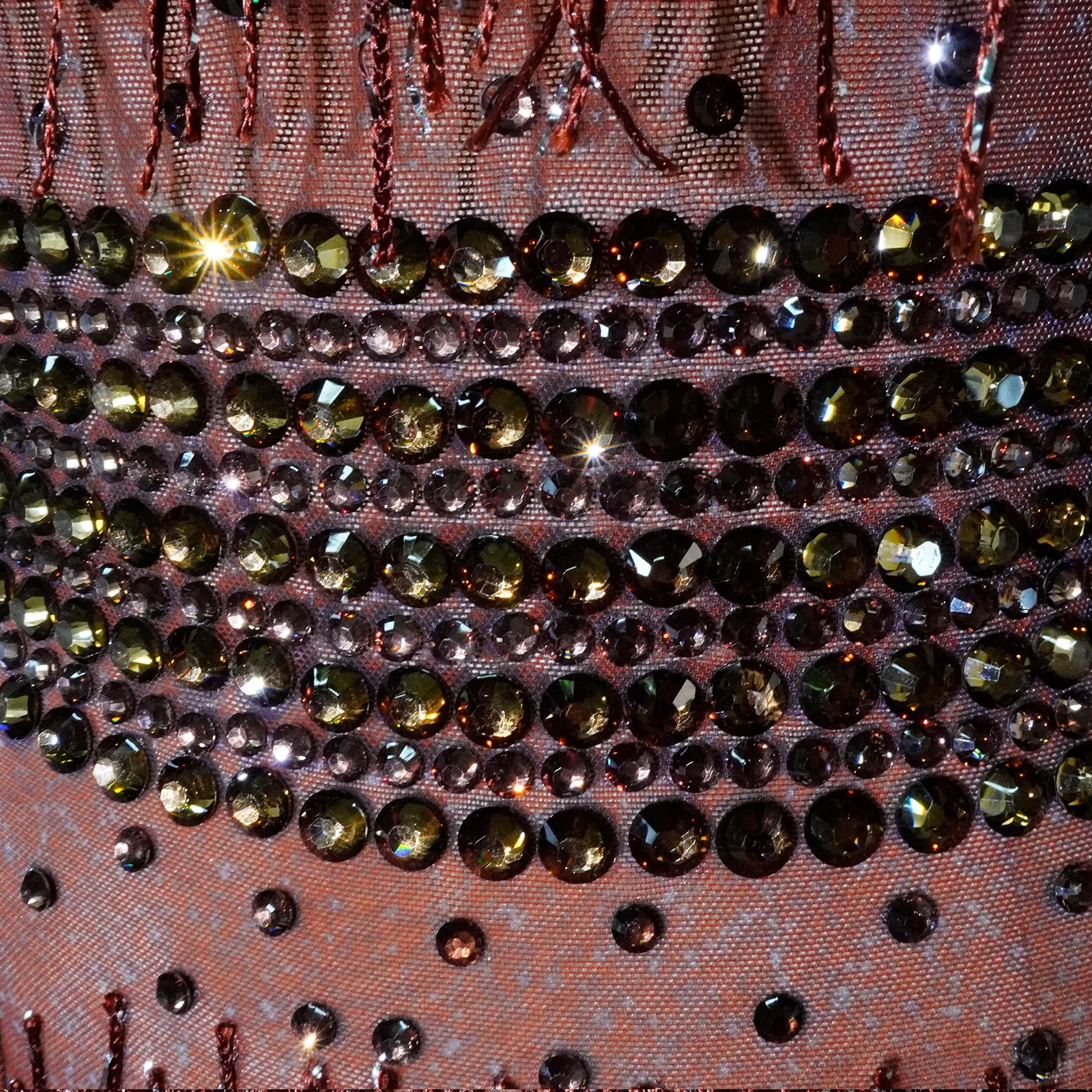 glitter brown rhinestone bodysuit stage outfit sexy mesh club party birthday Celebrate leotard women DS Team pole dance clothing