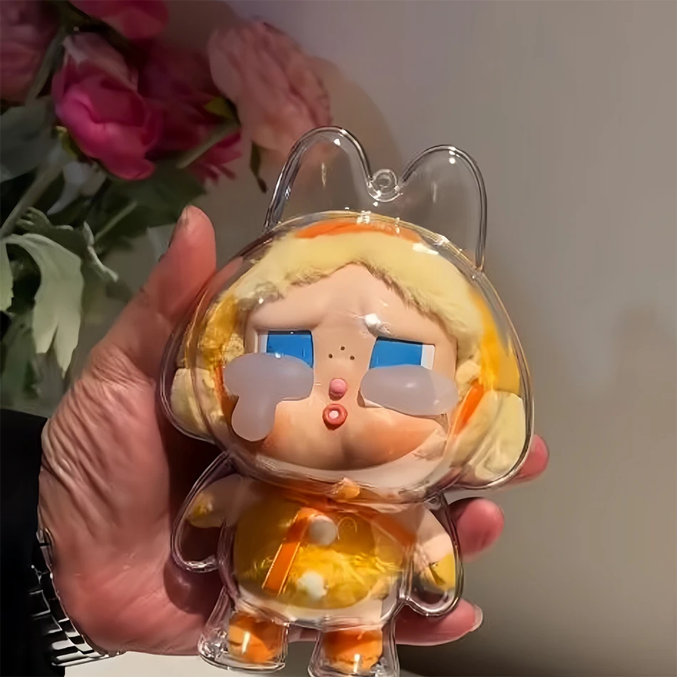 17 センチメートル Crybaby シリーズ泣いている赤ちゃんプロテクターケースフルクリアアクリル保護ケースウォーキングぬいぐるみバッグ人形アクセサリーなし人形おもちゃ