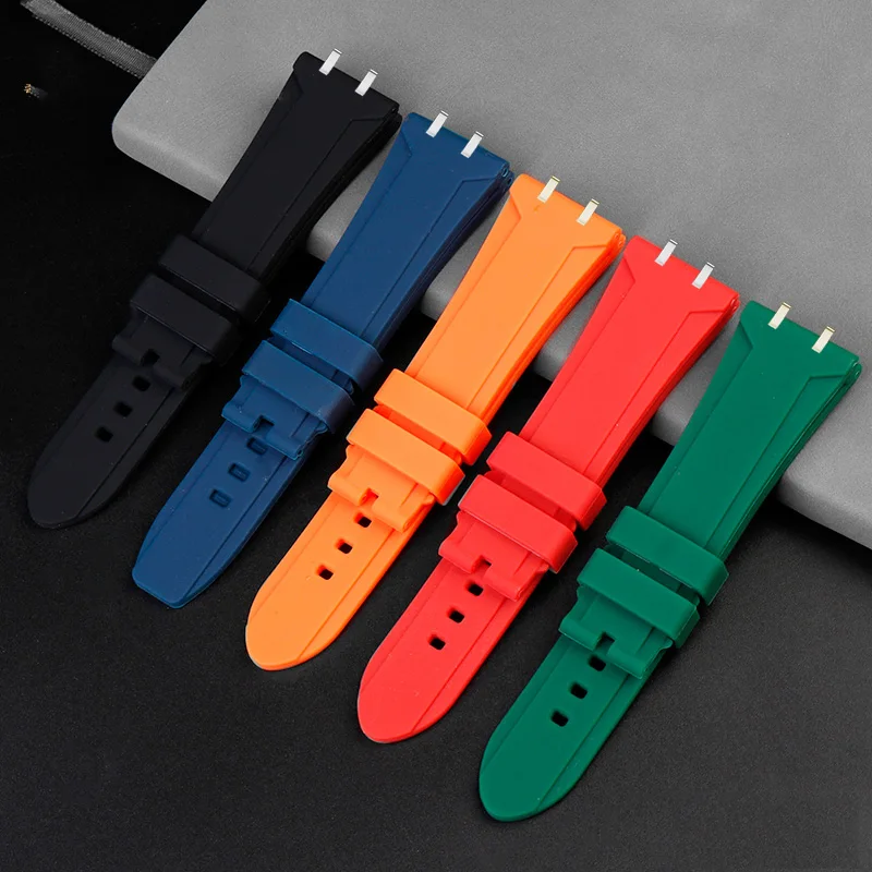 Rubber watchband For Tudor Royal Series M28600 M28603 Tito dial 41mm modified Waterproof silicone men strap accessories