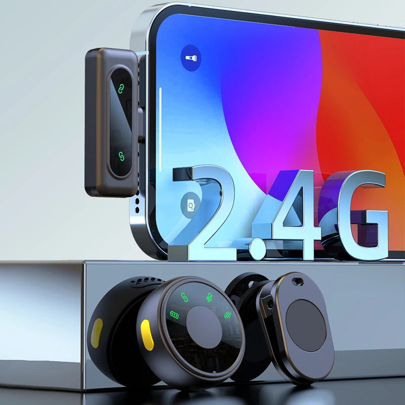 Xiaomi J8 New Wireless Microphone Handheld Microphone Mini Magnetic Collar Clip Microphone for Live Streaming Vlog Singing