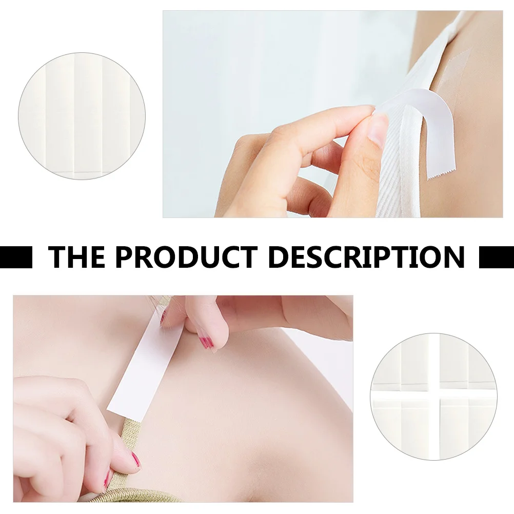 

216pcs Anti-Slip Underwear Body Tape Waterproof Bra Strap Transparent Double Sided Adhesive Pet Clothing Tape For Dress