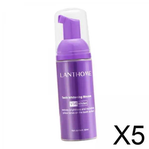 

Teeth Whitening Mousse 50ml Liquid Toothpaste Deep Cleaning Toothpaste Whiten Teeth for Gum Health and Bad Breath Removal