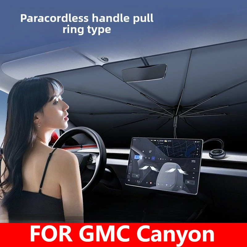 

Для GMC Canyon автомобильный солнцезащитный козырек, лобовое стекло, складной передний зонтик, тип солнцезащитного козырька, автомобильный солнцезащитный козырек, тянущее кольцо