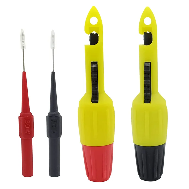 

2 Pack Wire Piercing Probe Insulation Piercing Clip with Insulated Wire Piercing Probe,Inspection of Automotive Circuits