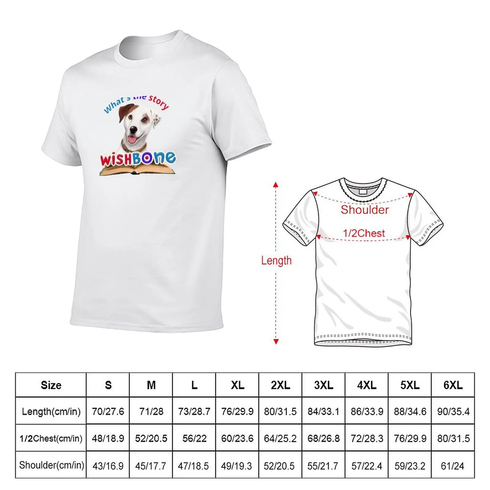 Whats the story Wishbone with book T-Shirt High Elasticity Sports T-Shirt