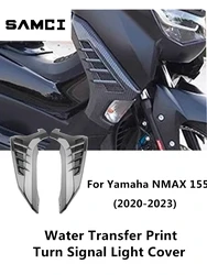 For Yamaha NMAX155 NMAX 155 2020-2023 Motorcycle Turn Signal Light Cover Front Lamp Cover Water Transfer Print Trim Guards